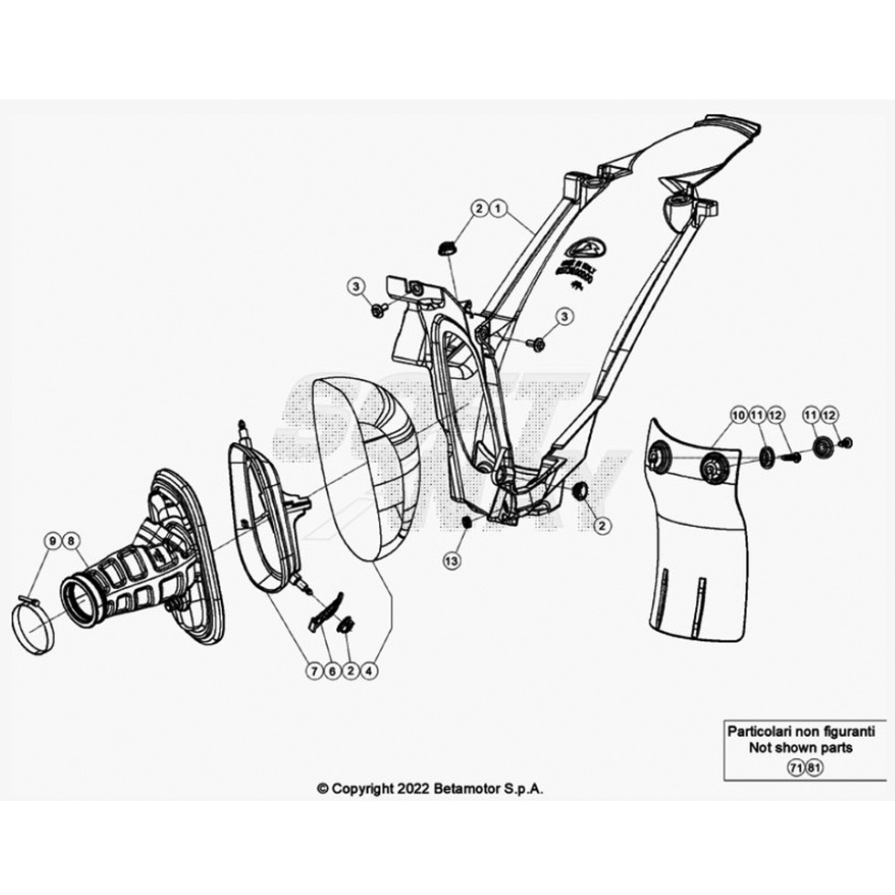Beta RR200 25 Luftfilterkasten Ersatzteile